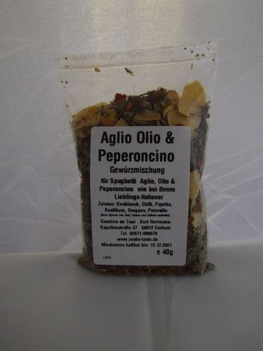 Aglio Olio & Peperoncino Gewürzmischung 40g