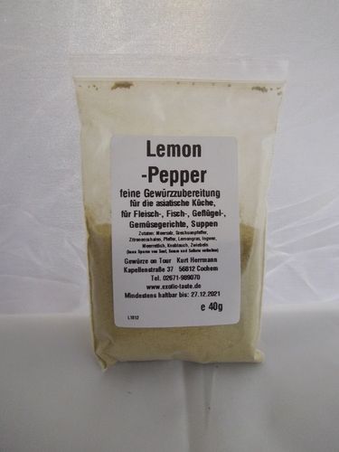 Lemonpepper feine Gewürzzubereitung 40g