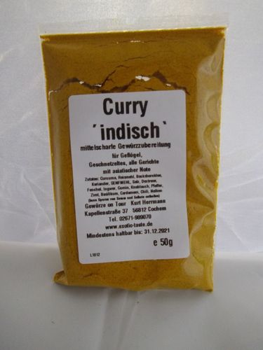 Curry indisch Gewürzmischung 50 g