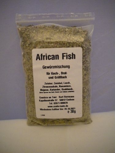 African Fish Gewürzmischung 30g