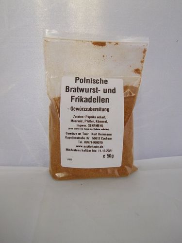 Polnische Bratwurst- und Frikadellen Gewürzzubereitung 50g