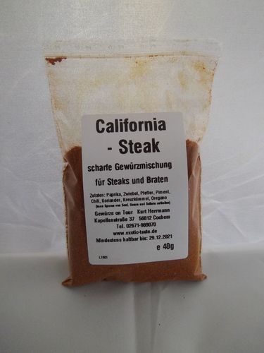 California Steak scharfe Gewürzmischung 40g