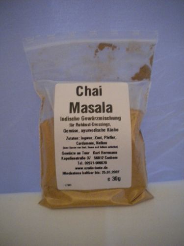 Chai Masala indische Gewrüzmsichung 30g