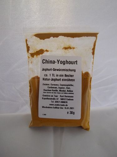 China-Yoghourt Joghurt-Gewürzmischung 30g