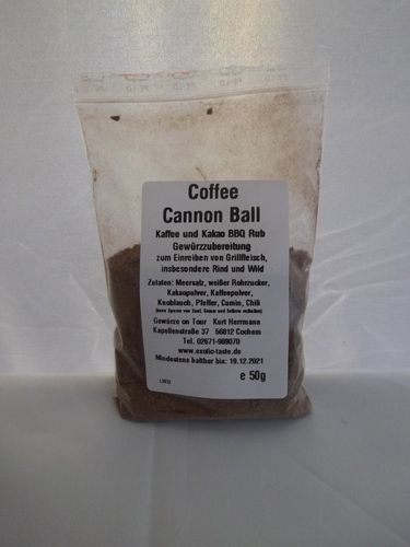 Coffee Cannon Ball Gewürzzubereitung 50g