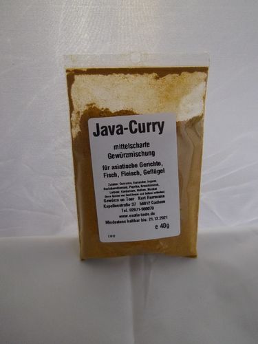 Java-Curry mittelscharfe Gewürzmischung 40g
