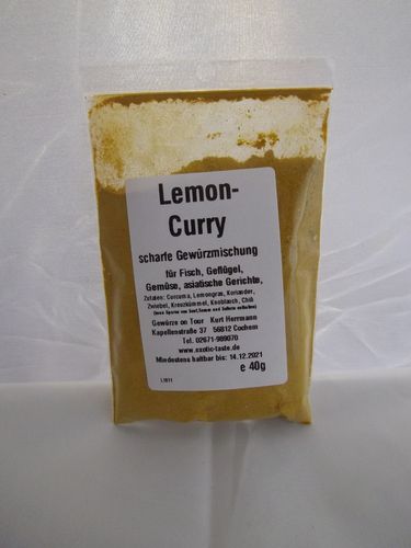 Lemoncurry scharfe Gewürzmischung 40g