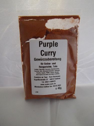 Purple Curry Gewürzzubereitung 40g