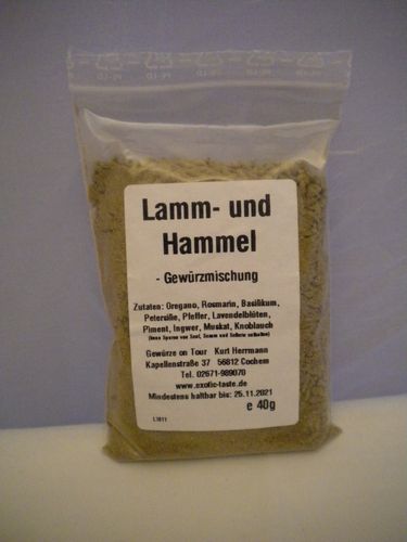 Lamm und Hammel Gewürzmischung 40g