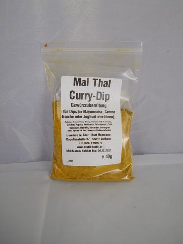 Mai Thai Curry-Dip Gewürzzubereitung 40g