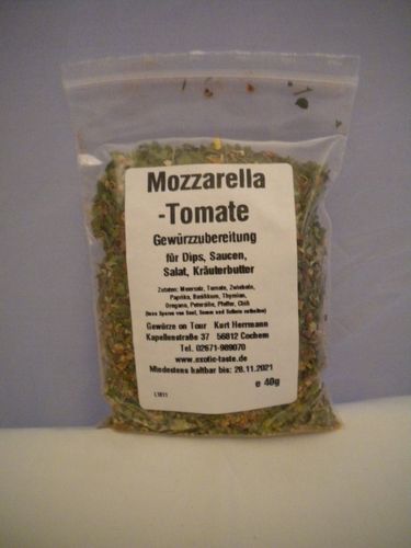 Mozzarella Tomate Gewürzzubereitung 40g