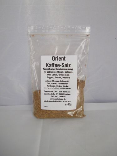 Orient Kaffee-Salz Aromatische Gewürzzubereitung 40g