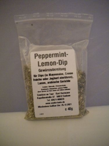 Peppermint-Lemon-Dip Gewürzzubereitung 40g
