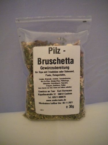 Pilz-Bruschetta Gewürzzubereitung 30g