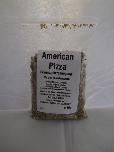 American Pizza Gewürzzubereitung 50g