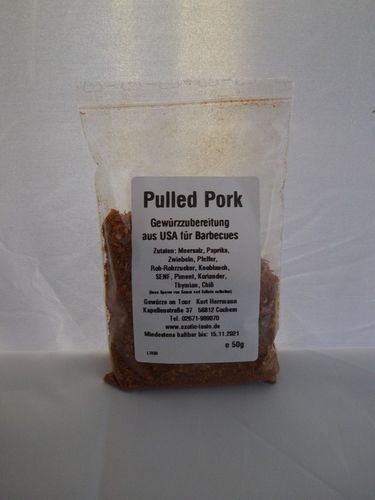 Pulled Pork Gewürzzubereitung aus USA 50g