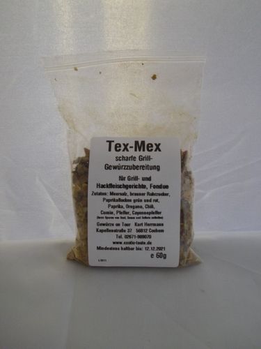 Tex Mex scharfe Grill-Gewürzzubereitung 60g