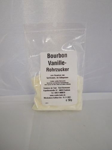 Bourbon Vanille-Rohrzucker 50g