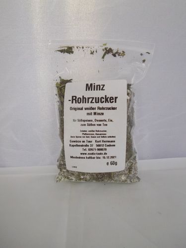 Minz-Rohrzucker 60g