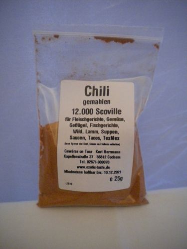 Chili gemahlen 12.000 Scoville 40g