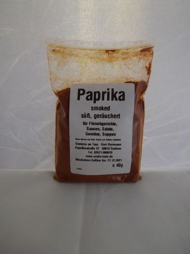 Paprika smoked süß, geräuchert 40g