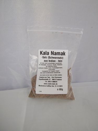 Kala Namak Salz (Schwarzsalz) 60g