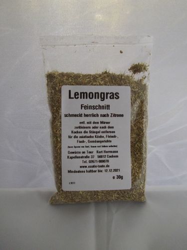 Lemongras Feinschnitt 30g